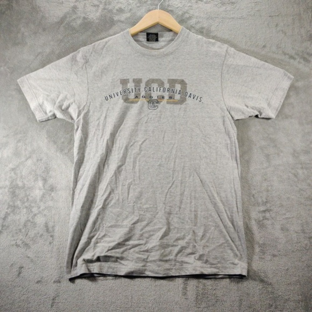 University of California Davis Shirt Mens Medium Gray Aggies Sportswear Normcore